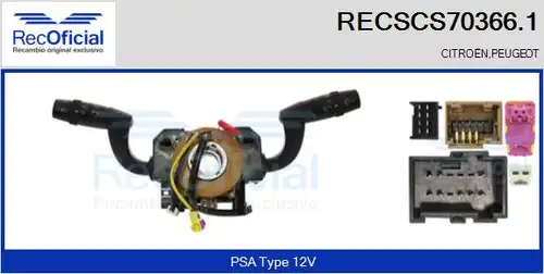 превключвател на кормилната колона RECOFICIAL RECSCS70366.1