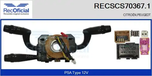 превключвател на кормилната колона RECOFICIAL RECSCS70367.1