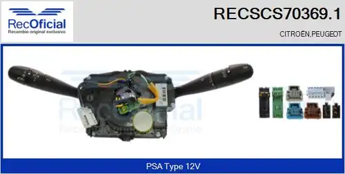 превключвател на кормилната колона RECOFICIAL RECSCS70369.1