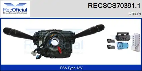 превключвател на кормилната колона RECOFICIAL RECSCS70391.1