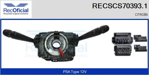 превключвател на кормилната колона RECOFICIAL RECSCS70393.1