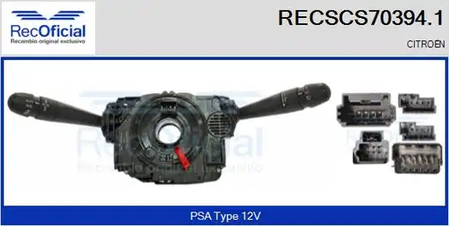 превключвател на кормилната колона RECOFICIAL RECSCS70394.1