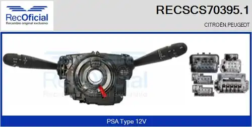 превключвател на кормилната колона RECOFICIAL RECSCS70395.1