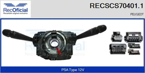 превключвател на кормилната колона RECOFICIAL RECSCS70401.1