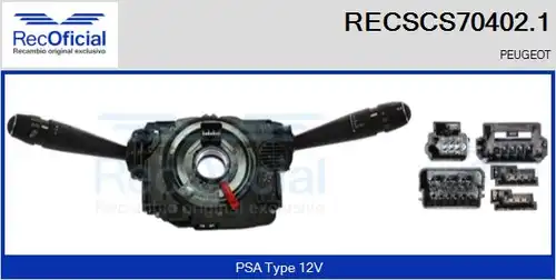 превключвател на кормилната колона RECOFICIAL RECSCS70402.1