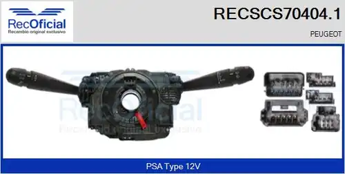 превключвател на кормилната колона RECOFICIAL RECSCS70404.1