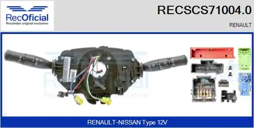 превключвател на кормилната колона RECOFICIAL RECSCS71004.0