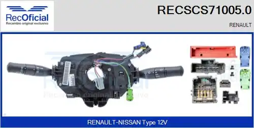 превключвател на кормилната колона RECOFICIAL RECSCS71005.0