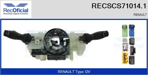 превключвател на кормилната колона RECOFICIAL RECSCS71014.1