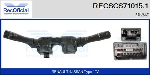 превключвател на кормилната колона RECOFICIAL RECSCS71015.1