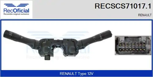 превключвател на кормилната колона RECOFICIAL RECSCS71017.1