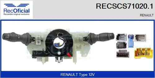 превключвател на кормилната колона RECOFICIAL RECSCS71020.1