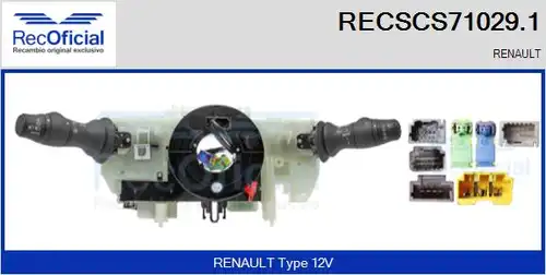 превключвател на кормилната колона RECOFICIAL RECSCS71029.1