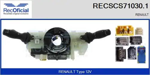 превключвател на кормилната колона RECOFICIAL RECSCS71030.1