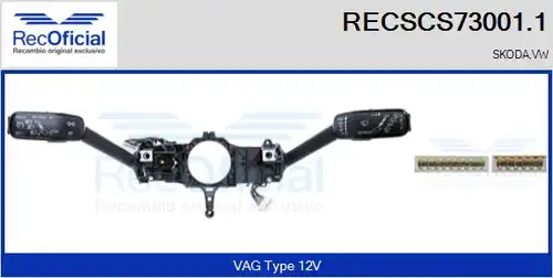 превключвател на кормилната колона RECOFICIAL RECSCS73001.1