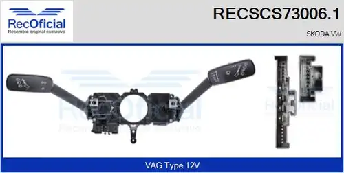 превключвател на кормилната колона RECOFICIAL RECSCS73006.1