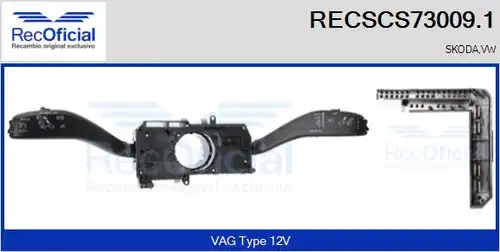 превключвател на кормилната колона RECOFICIAL RECSCS73009.1