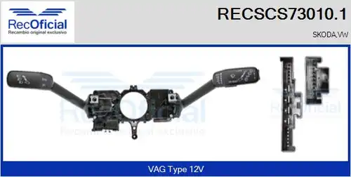 превключвател на кормилната колона RECOFICIAL RECSCS73010.1