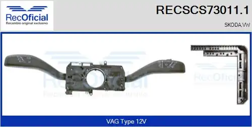 превключвател на кормилната колона RECOFICIAL RECSCS73011.1