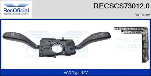 превключвател на кормилната колона RECOFICIAL RECSCS73012.0