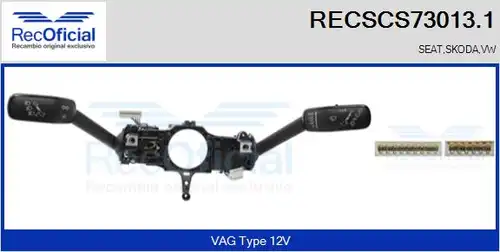 превключвател на кормилната колона RECOFICIAL RECSCS73013.1