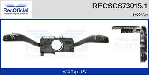 превключвател на кормилната колона RECOFICIAL RECSCS73015.1