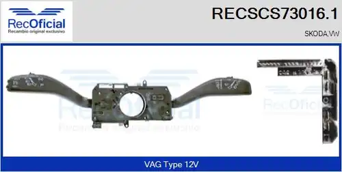 превключвател на кормилната колона RECOFICIAL RECSCS73016.1