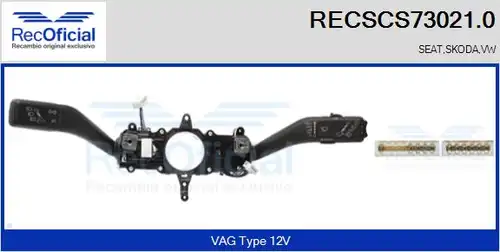 превключвател на кормилната колона RECOFICIAL RECSCS73021.0