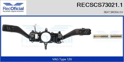 превключвател на кормилната колона RECOFICIAL RECSCS73021.1