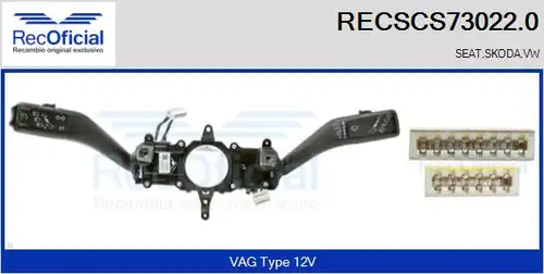 превключвател на кормилната колона RECOFICIAL RECSCS73022.0