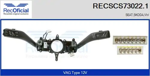 превключвател на кормилната колона RECOFICIAL RECSCS73022.1