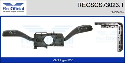 превключвател на кормилната колона RECOFICIAL RECSCS73023.1