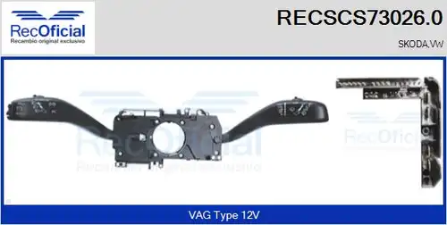 превключвател на кормилната колона RECOFICIAL RECSCS73026.0