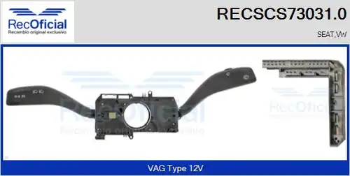 превключвател на кормилната колона RECOFICIAL RECSCS73031.0