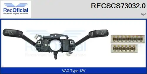 превключвател на кормилната колона RECOFICIAL RECSCS73032.0