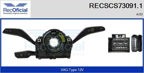 превключвател на кормилната колона RECOFICIAL RECSCS73091.1