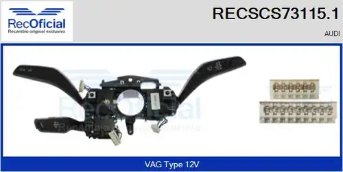 превключвател на кормилната колона RECOFICIAL RECSCS73115.1