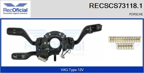 превключвател на кормилната колона RECOFICIAL RECSCS73118.1