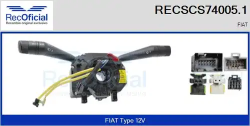 превключвател на кормилната колона RECOFICIAL RECSCS74005.1