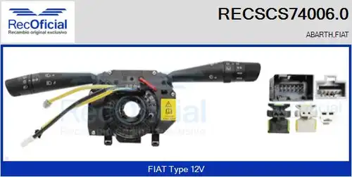 превключвател на кормилната колона RECOFICIAL RECSCS74006.0