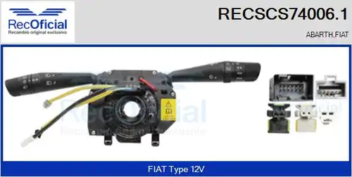 превключвател на кормилната колона RECOFICIAL RECSCS74006.1