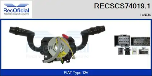 превключвател на кормилната колона RECOFICIAL RECSCS74019.1