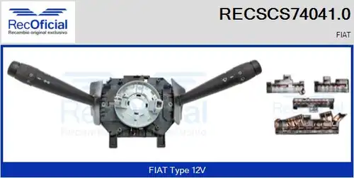 превключвател на кормилната колона RECOFICIAL RECSCS74041.0