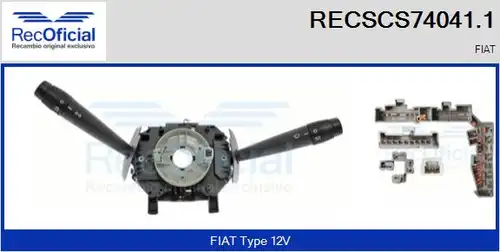 превключвател на кормилната колона RECOFICIAL RECSCS74041.1