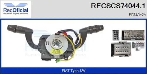 превключвател на кормилната колона RECOFICIAL RECSCS74044.1