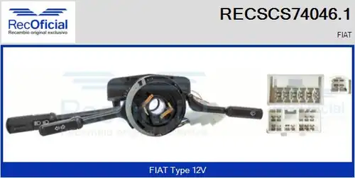 превключвател на кормилната колона RECOFICIAL RECSCS74046.1