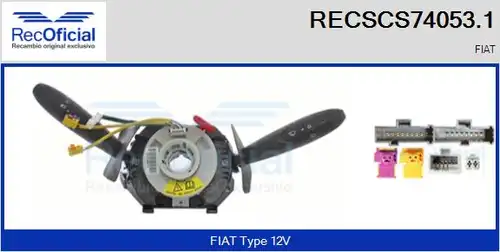 превключвател на кормилната колона RECOFICIAL RECSCS74053.1