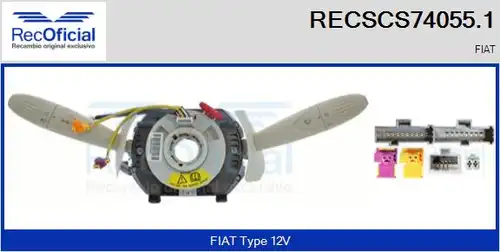 превключвател на кормилната колона RECOFICIAL RECSCS74055.1