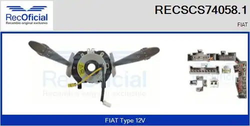 превключвател на кормилната колона RECOFICIAL RECSCS74058.1