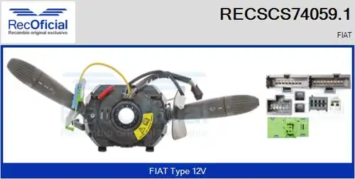 превключвател на кормилната колона RECOFICIAL RECSCS74059.1